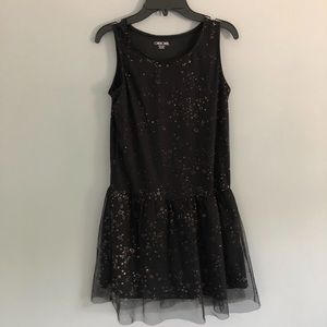 Black Cherokee Glitter Star Dress